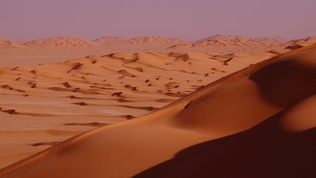 Dünenlandschaft in der Rub al Khali-Wüste Oman