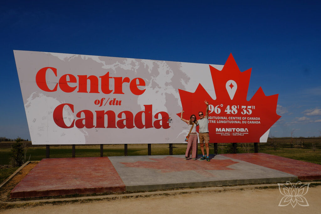 Centre of Canada-Schild