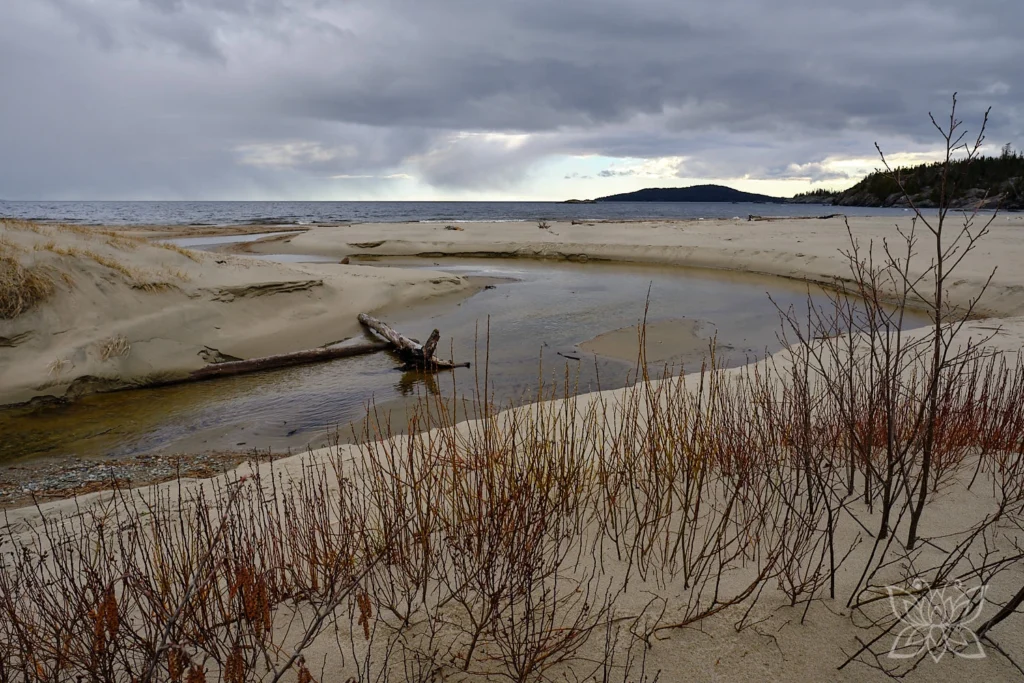 Sandige Bucht am Lake Superior