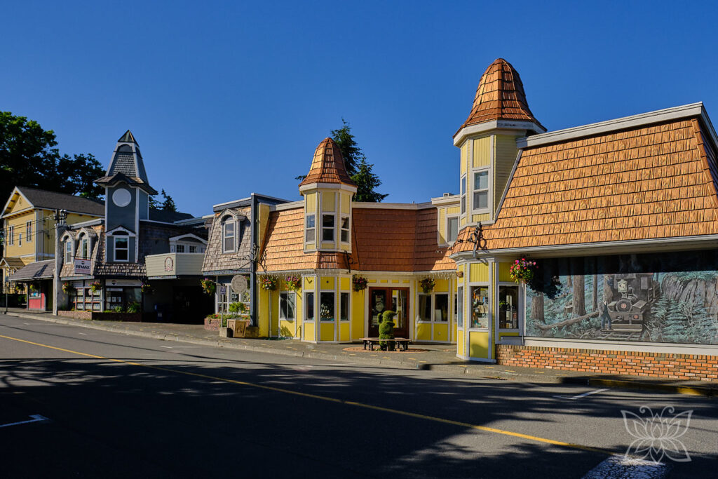 Bunte Häuserzeile in Chemainus