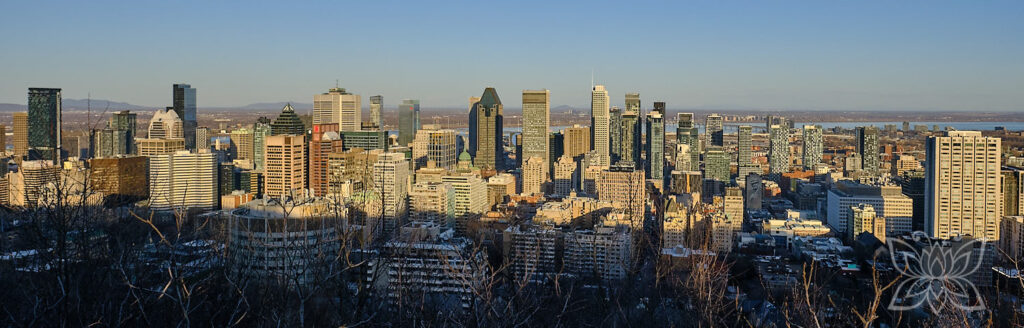 Skyline Montréal vom gleichnamigen Berg aus
