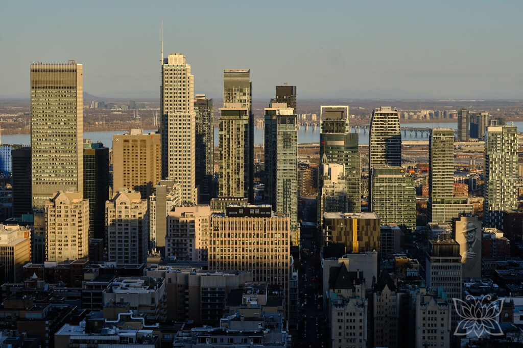 Skyline Montréal vom namensgleichen Berg aus