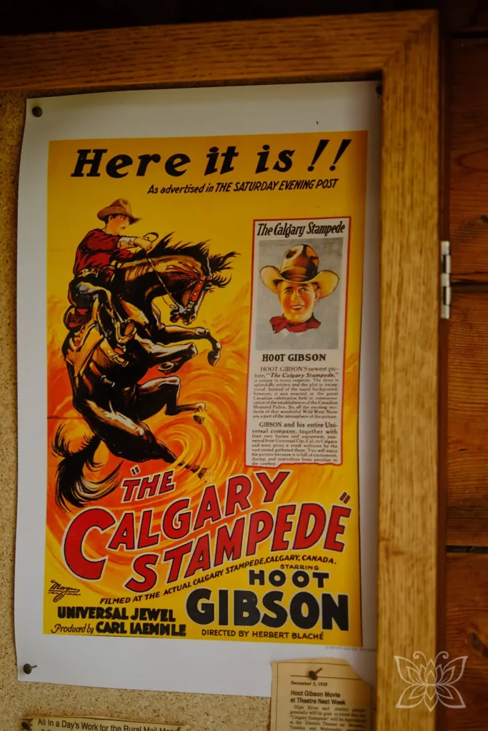 Altes Werbeplakat für ein Rodeo zur Calgary Stampede