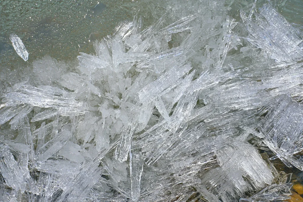 Eisstrukturen im Detail