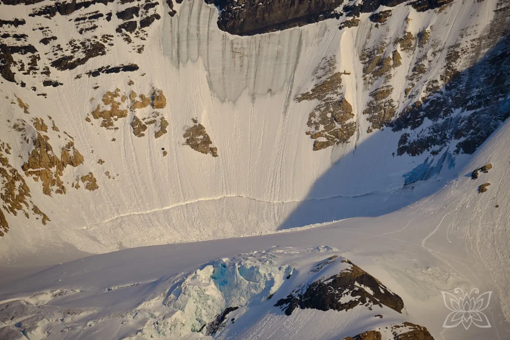 Berg- und Schneedetails