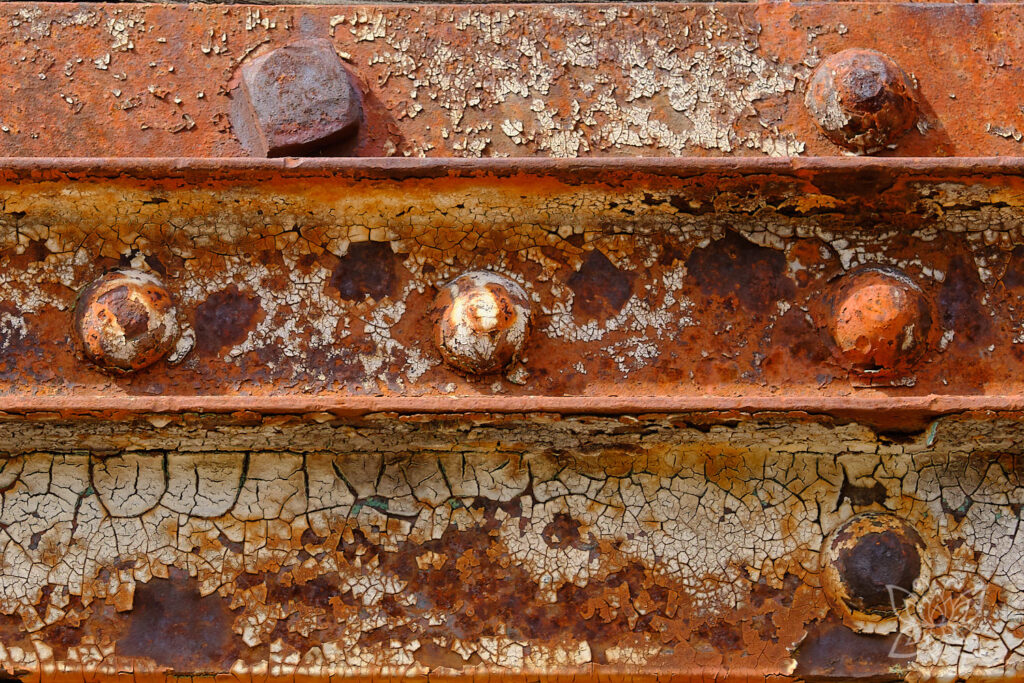 Verrostete Brückendetails