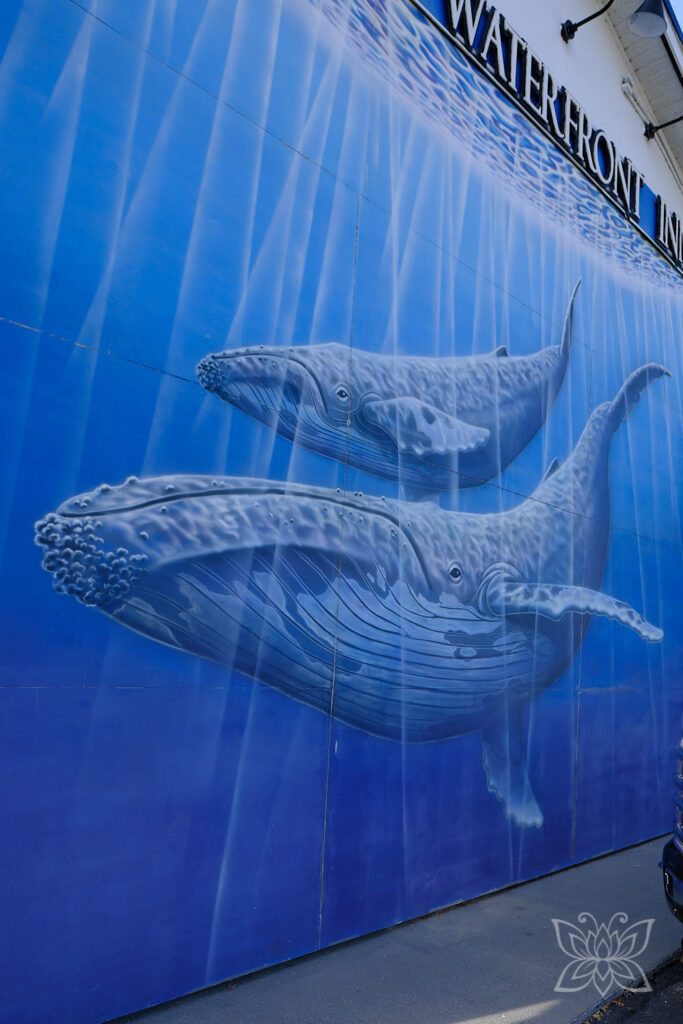 Mural mit Walen in Ucluelet