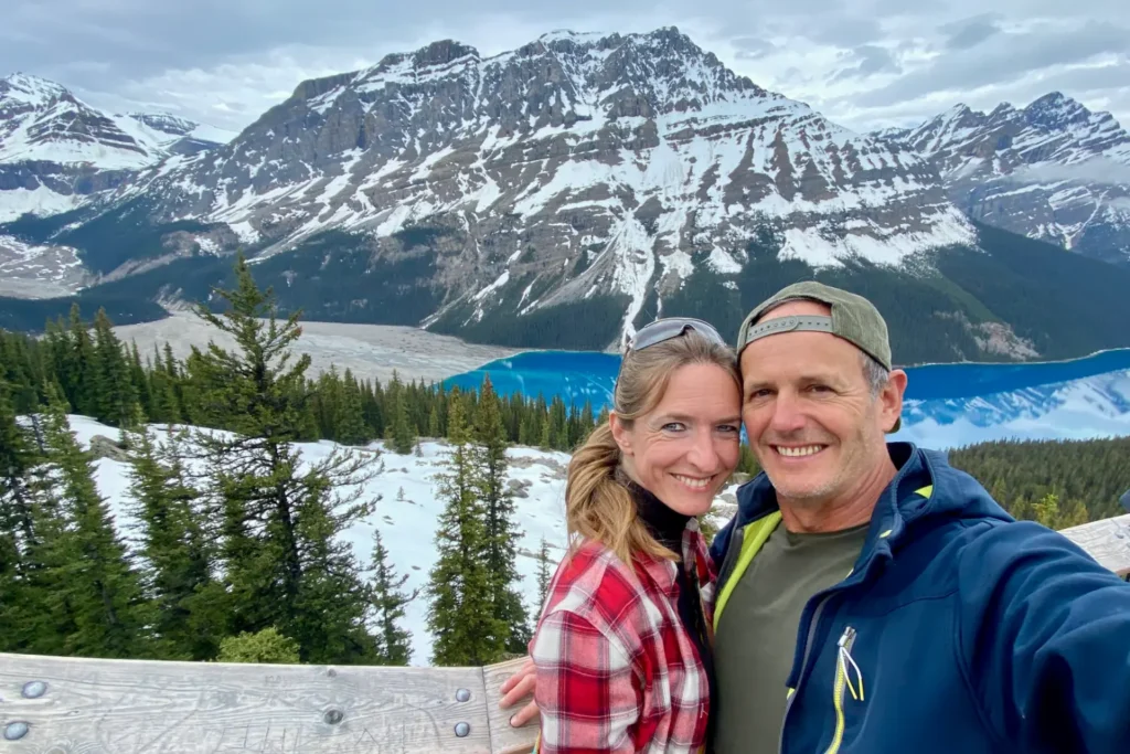 Jörg und Inga vor dem Peyto Lake