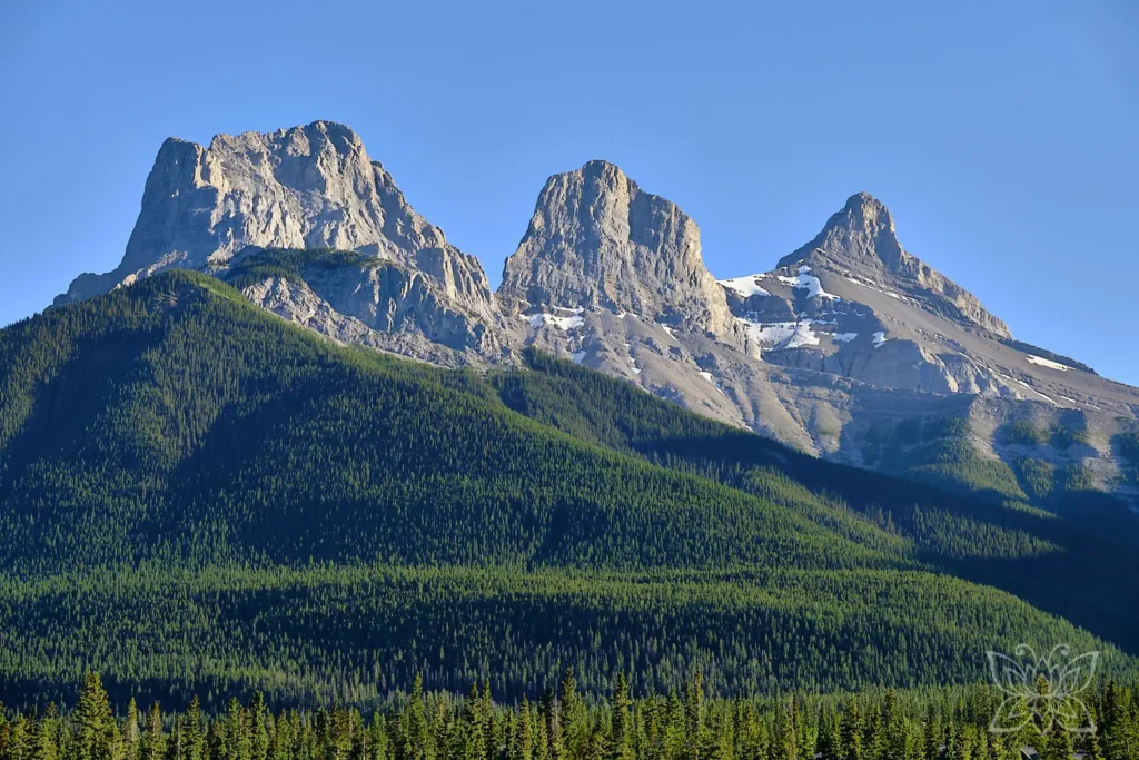 Formation der Thre Sistern in den Rocky Mountains