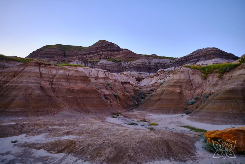 Sandsteinlandschaft in der Abenddämmerung