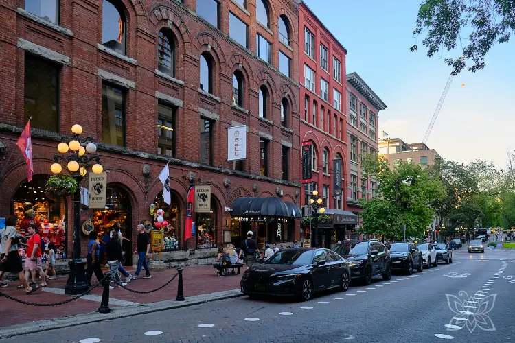 Straßenzug in der Altstadt vonVancouver